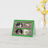 Beachten Sie, dass das Basset-Hound mein Bier nich Karte (Gelbe Blume)