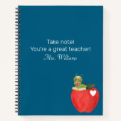 Beachten Sie, dass Ihr großartiger Lehrer, Lehrer Notizblock (Vorderseite)