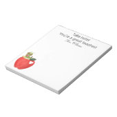 Beachten Sie, dass Ihr großartiger Lehrer, Lehrer Notizblock (Rotiert)