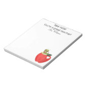 Beachten Sie, dass Ihr großartiger Lehrer, Lehrer Notizblock (Rotiert)