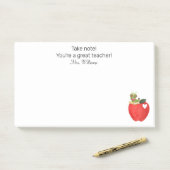 Beachten Sie, dass Ihr großartiger Lehrer, Lehrer  Post-it Klebezettel (Auf Schreibtisch)