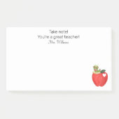 Beachten Sie, dass Ihr großartiger Lehrer, Lehrer  Post-it Klebezettel (Vorderseite)