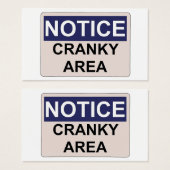 Beachten Sie den Cranky Area Spaß (Vorne & Hinten)
