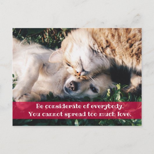 Beachten Sie die Postkarte (Vorderseite)