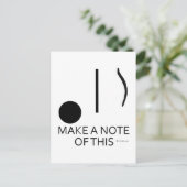 Beachten Sie diese Postkarte (Stehend Vorderseite)