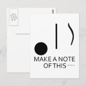 Beachten Sie diese Postkarte (Vorne/Hinten)