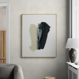 Beachtende 2 Minimalistische Abstrakte Leinwand