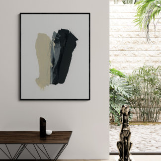 Beachtende 2 Minimalistische Abstrakte Wall Street Poster