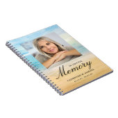 Beachthema Gedenkfeier Foto Gast Notizblock (Rechte Seite)