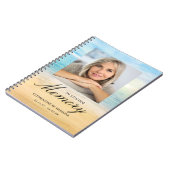 Beachthema Gedenkfeier Foto Gast Notizblock (Linke Seite)