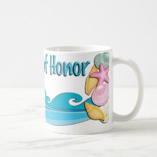 Beachthema Trauzeugin Geschenk Kaffee Tasse, Tasse