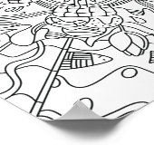 Beachtlicher Sommer: Kreative und spielerische Far Poster (Ecke)