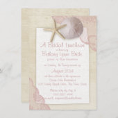 Beachtliches Brautparty Einladung (Vorne/Hinten)