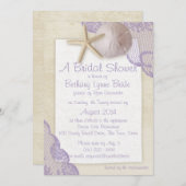 Beachtliches Brautparty Einladung (Vorne/Hinten)