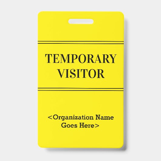 Beachtliches "VORÜBERGEHENDER BESUCHER" Abzeichen Ausweis (Front)