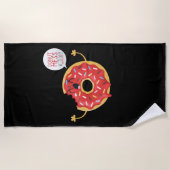 Beachtowel Skater-Jungen-coole Krapfen-Verwirrung Strandtuch (Vorderseite)