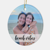 Beachvibes Custom Foto Ornament - Weihnachtsgesche (Links)