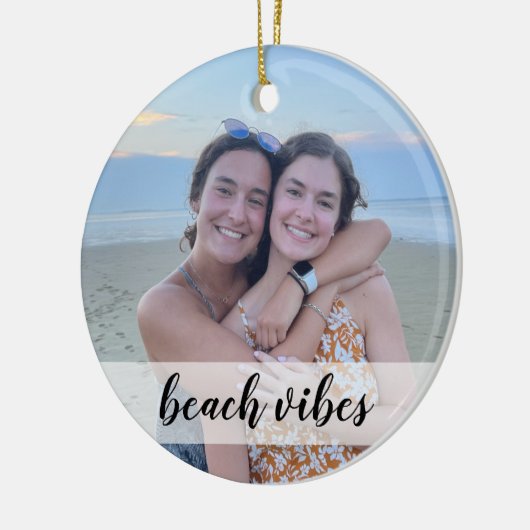 Beachvibes Custom Foto Ornament - Weihnachtsgesche (Links)