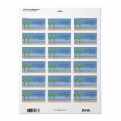 BeachVista-Adressetiketten Adressaufkleber (Vorne)