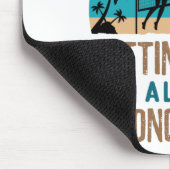 Beachvolleyball auf dem Weg zum Strand an allen fa Mousepad (Ecke)