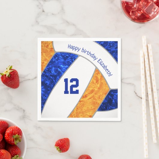 Beachvolleyball-Fußball Serviette (Beispiel)