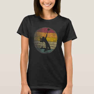 Beachvolleyball Hochschule Schule Vintage Retro T-Shirt