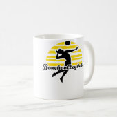 Beachvolleyball Kaffeetasse (VorderseiteRechts)