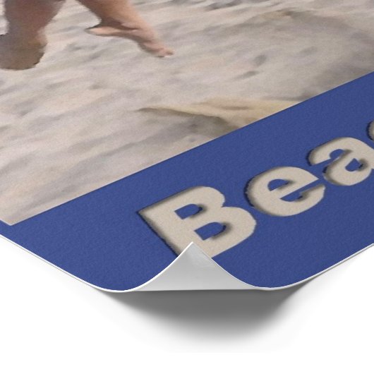 BeachVolleyball Power Serve Poster (Ecke)