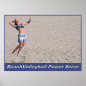 BeachVolleyball Power Serve Poster (Vorne)