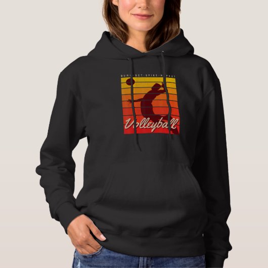 Beachvolleyball-Trainer Bump Set Spike Repea Hoodie (Vorderseite)