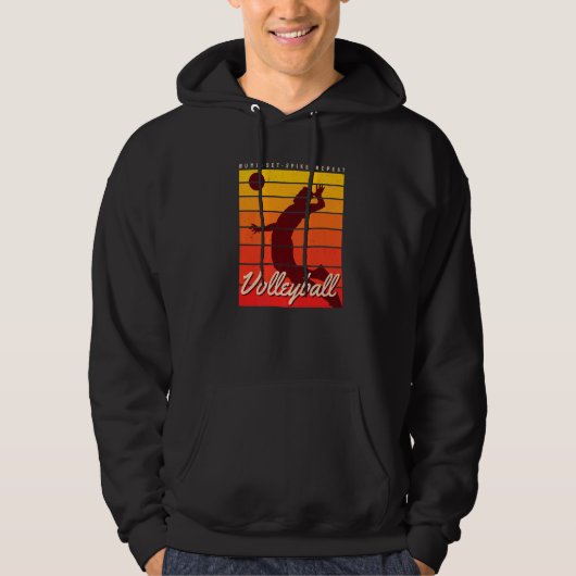 Beachvolleyball-Trainer Bump Set Spike Repea Hoodie (Vorderseite)