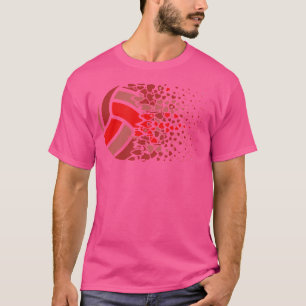 Beachvolleyball Volleyball Herz T-Shirt