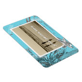 Beachwalker Collage Türkise Custom Foto Large Magnet (Rechte Seite)