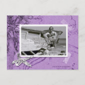 Beachwalker Collage Violet Foto Frame Postkarte (Vorderseite)