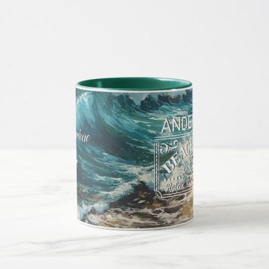 Beachwaves und Sandmalerei Tasse (Zentrum)