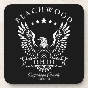 Beachwood Cuyahoga Landkreis Ohio Vintager Adler Getränkeuntersetzer