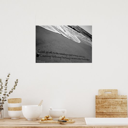 Beachwrite's Serenity-Gebet Poster (Küche)