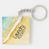 Beachy Beautiful Acrylic Schlüsselanhänger (Rückseite)