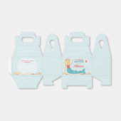 Beachy Birthday Mermaid Gevor Box Peach Aquamarin Geschenkschachtel (Ungefaltet)