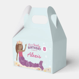 Beachy Birthday Mermaid Gevor Box Pink Aquamarin Geschenkschachtel