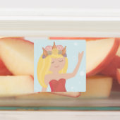 Beachy Birthday Mermaid Peach Aquamarin Etiketten (Befestigt)