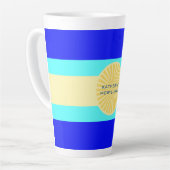 Beachy Bliss: Ocean Blues and Sunny Hues-Stripes- Milchtasse (Linke Ecke)