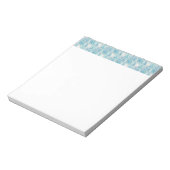 Beachy Blue Karos Notizblock (Rotiert)
