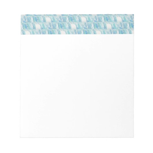 Beachy Blue Karos Notizblock (Vorderseite)