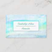 Beachy Blue Tones Visitenkarte (Vorderseite)