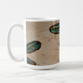 Beachy Blue und Green Dragonfly Flit Kaffeetasse (Links)