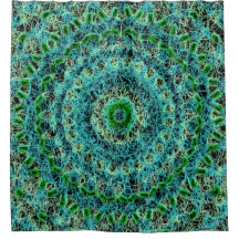 Beachy Blue und Green Spiderweb