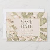Beachy Boho Foto Wedding Save the Date (Vorderseite)