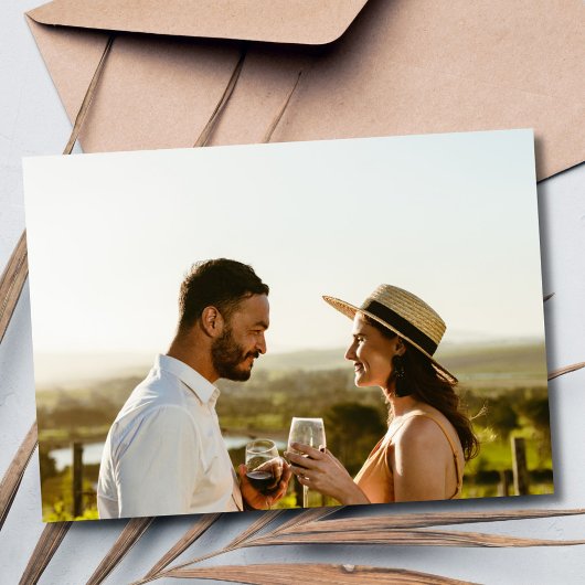 Beachy Boho Foto Wedding Save the Date