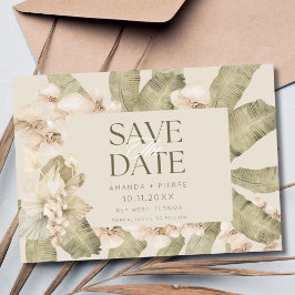 Beachy Boho Foto Wedding Save the Date